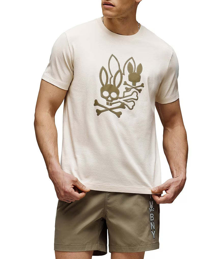 PSYCHO BUNNY AUSSIE TEE MT0200061 CREAM