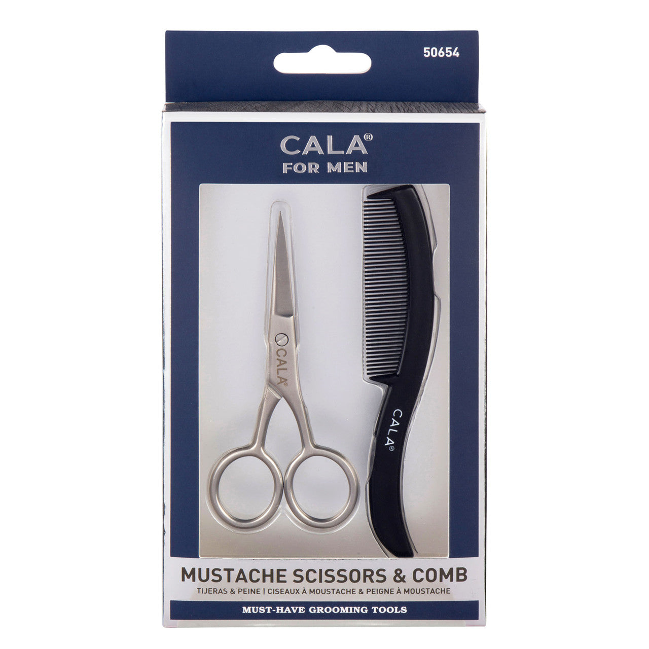 CALA FOR MEN MUSTACHE SCISSORS & COMB 50654