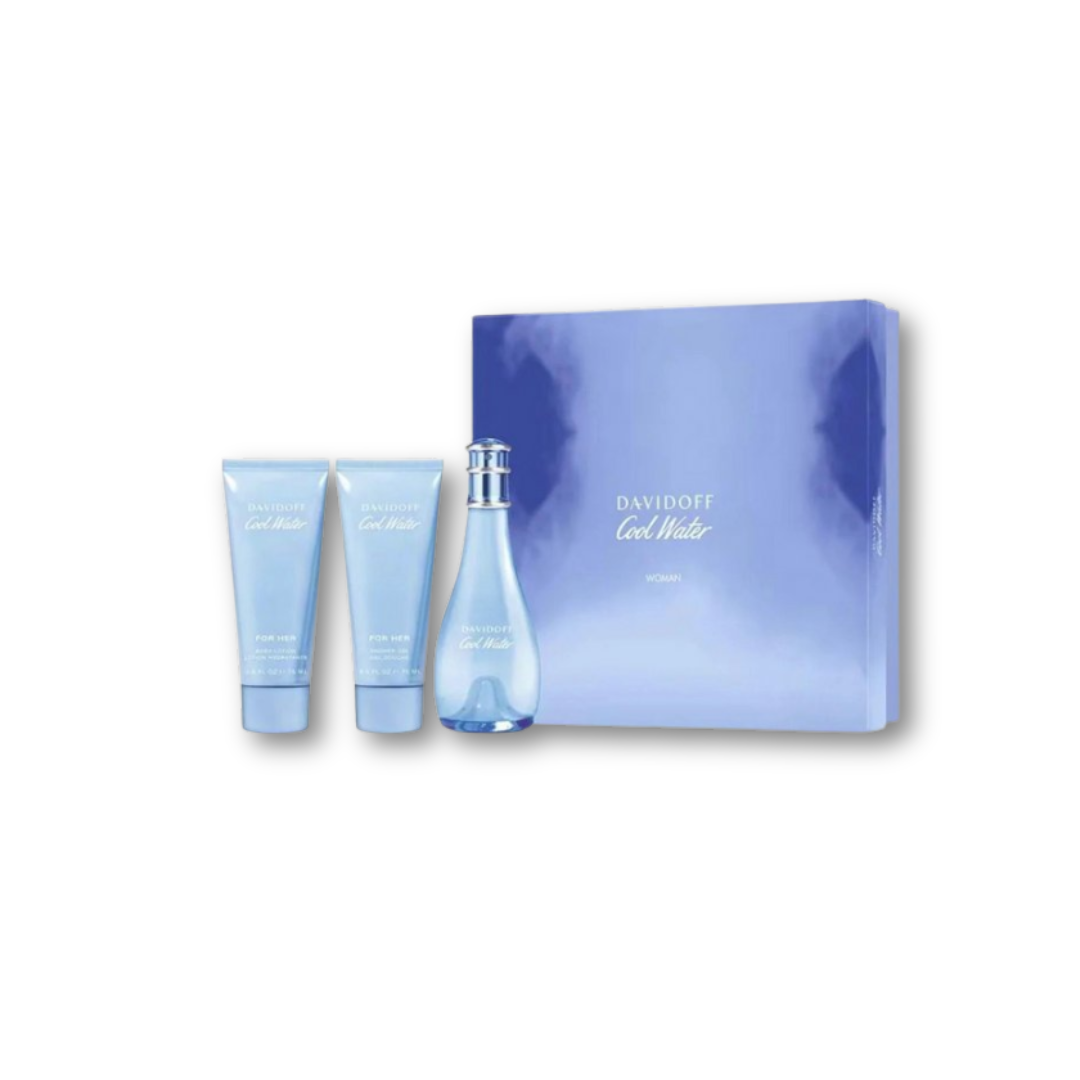 DAVIDOFF COOL WATER 3.4 3PC SET WOMEN