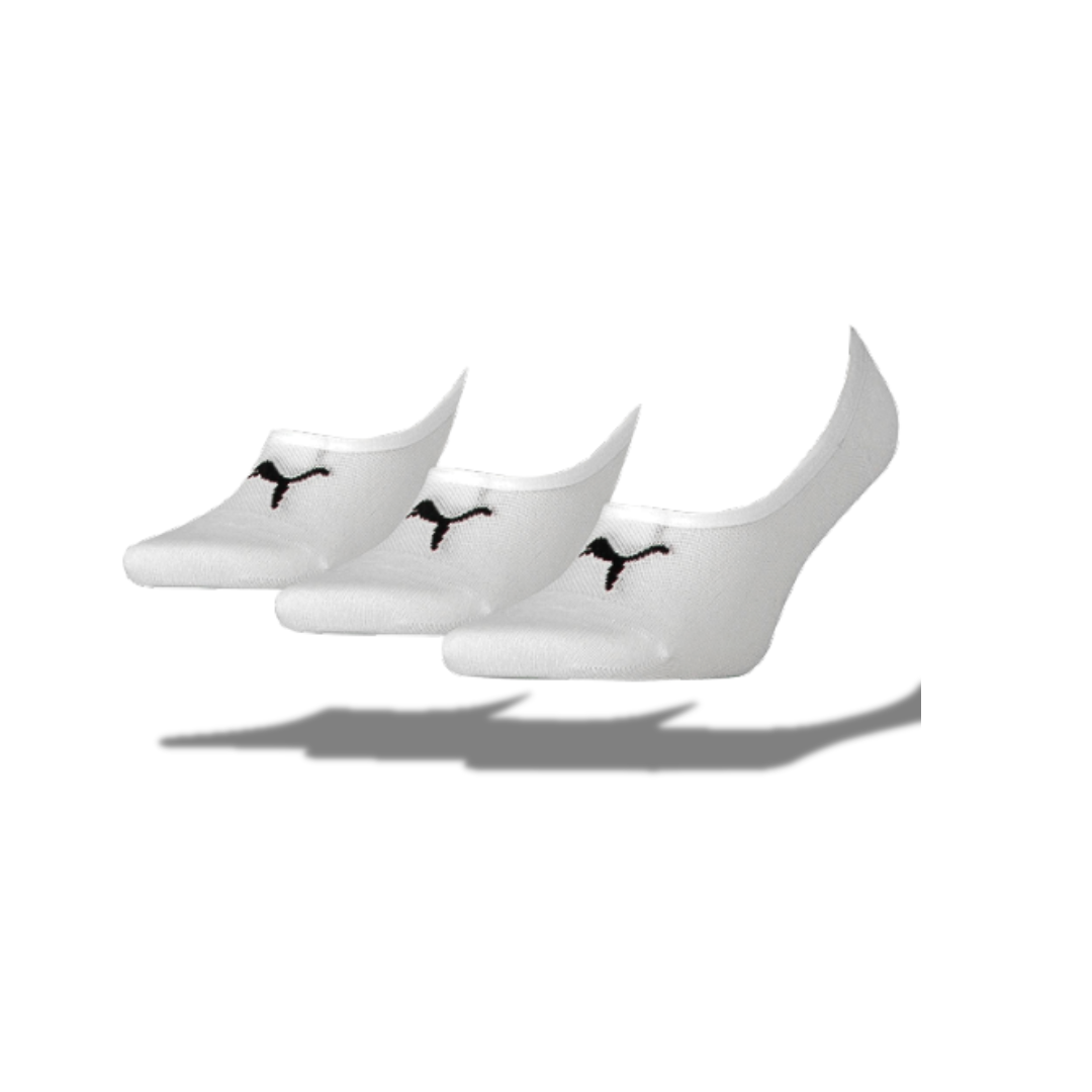 PUMA FOOTIE MEN'S FOOTPRINT 43-46 3 PAIRS WHITE