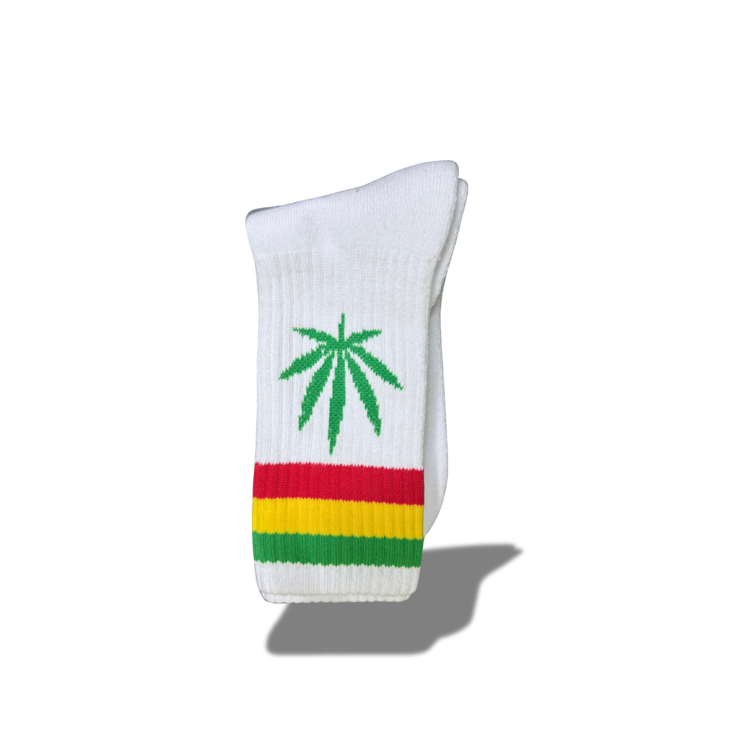 LEAF REPUBLIC SOCKS WHIITE