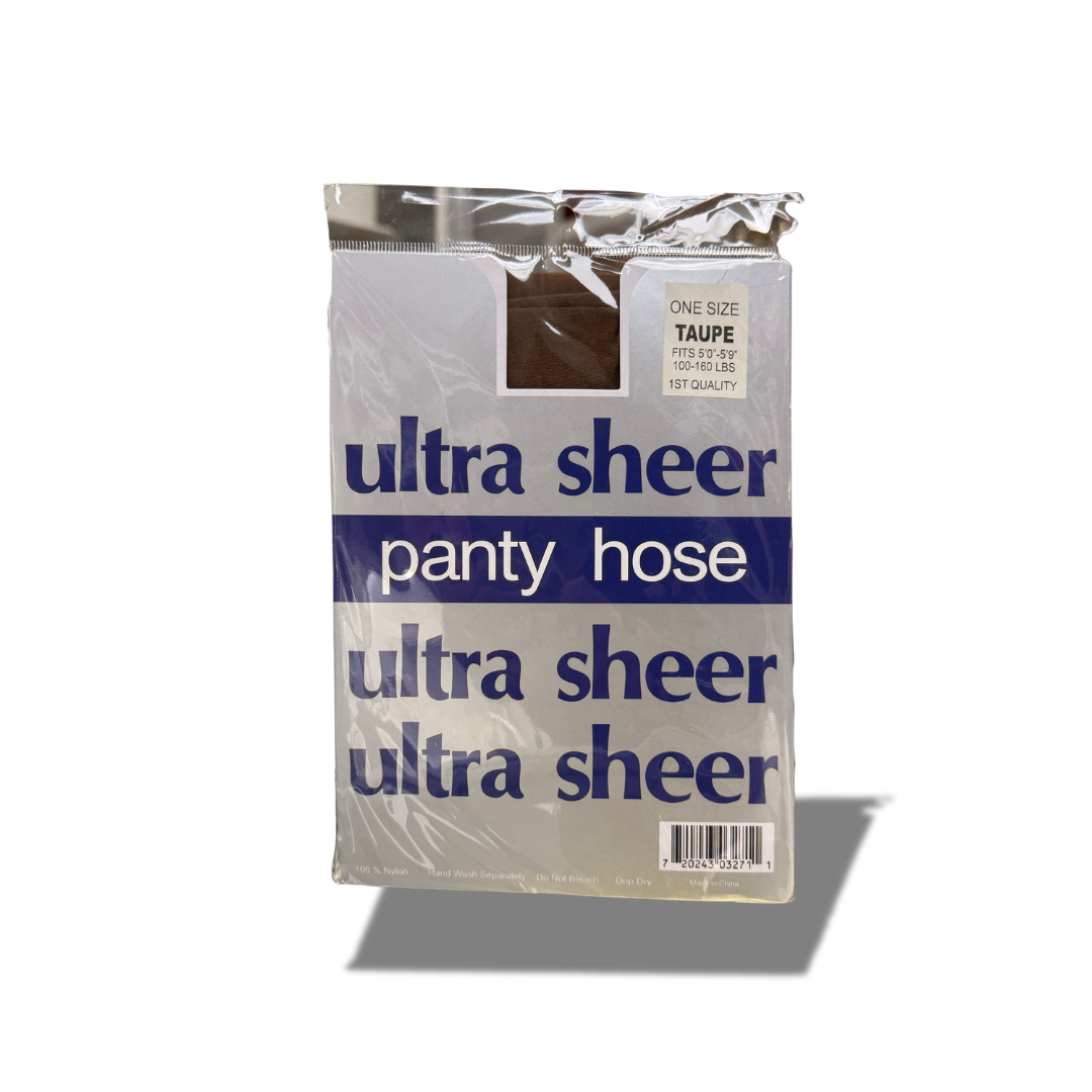 ULTRA SHEER PANTY HOSE ONE SIZE TAUPE