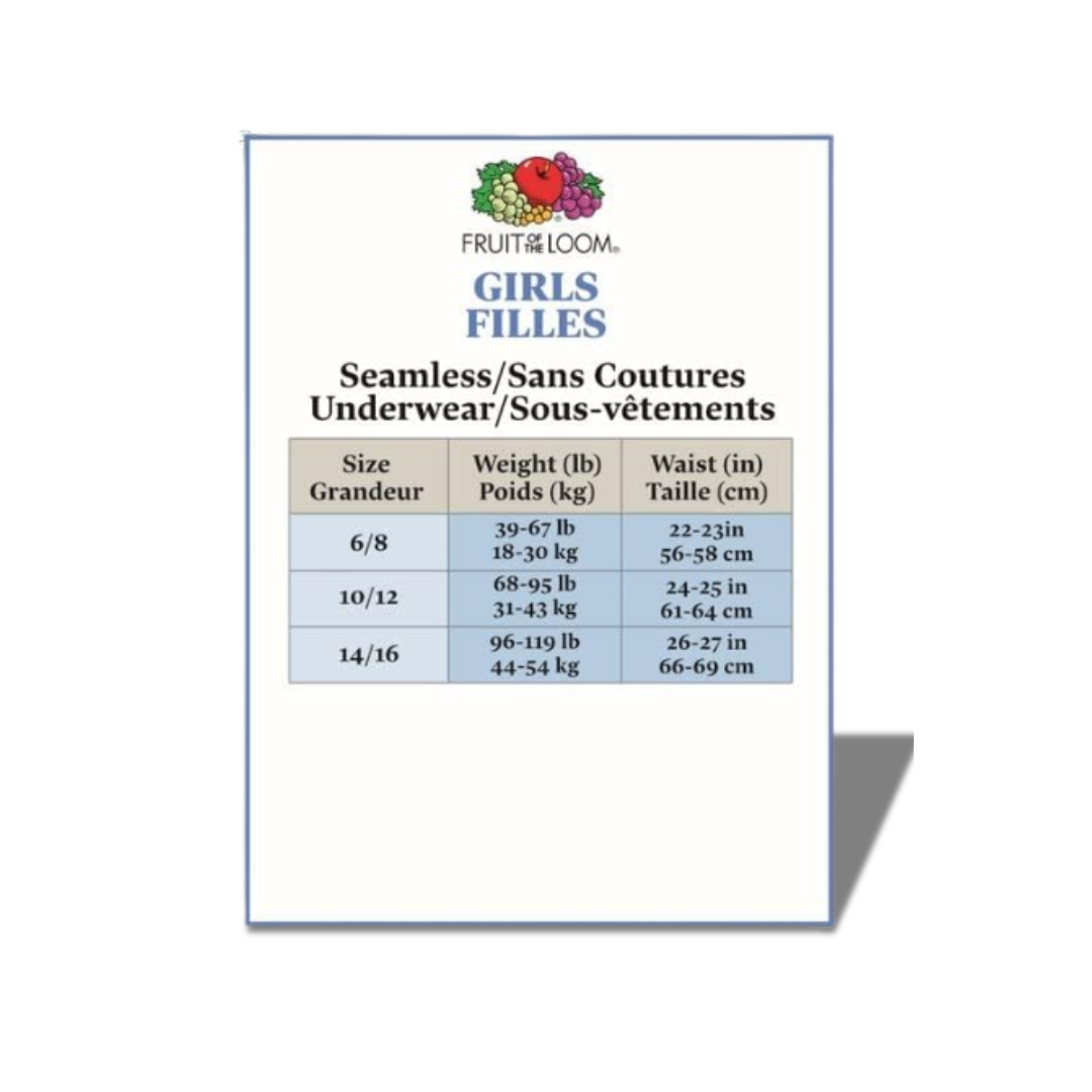 FRUIT OF THE BLOOM SEAMLESS 360 STRETCH HIPSTERS FOR KIDS