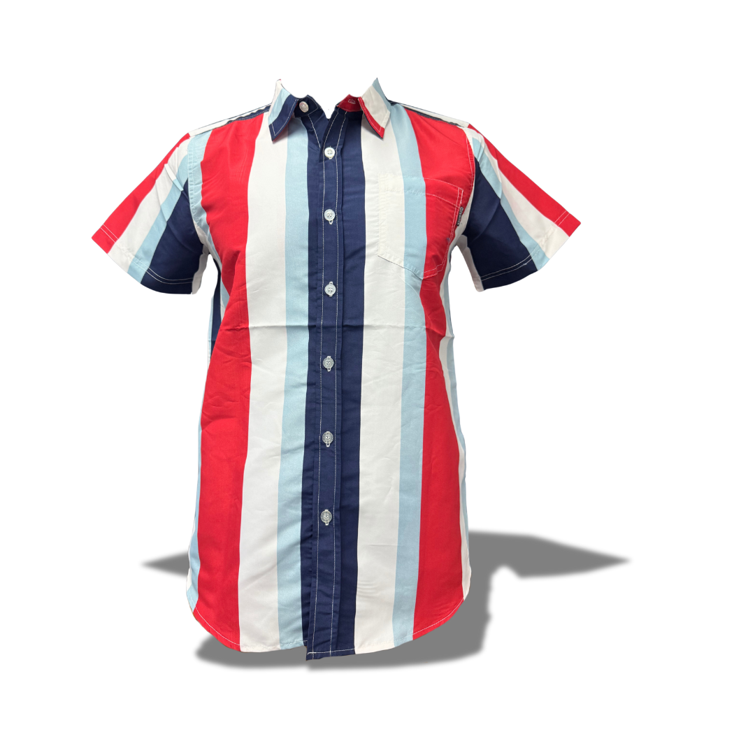 SWITCH SS9338 STRIPED MENS BUTTON UP SHIRT