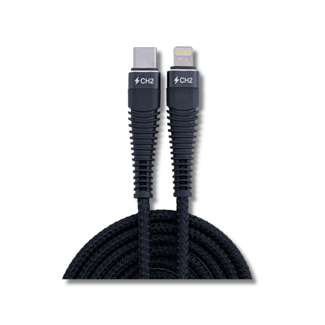 LIGHTNING TYPE C CABLE BLACK