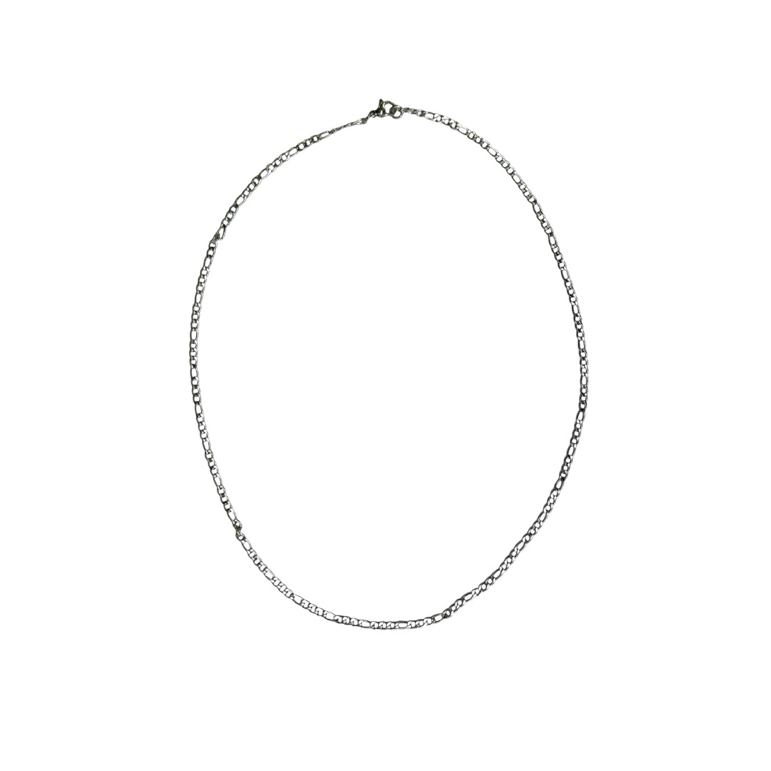 GOSTEEL SILVER STAINLESS STEEL 3MM CHAIN 12C01916