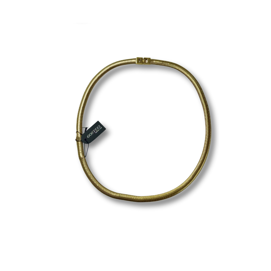 GOSTEEL GOLD STAINLESS STEEL SNAKE LOCK CHAIN C670300R