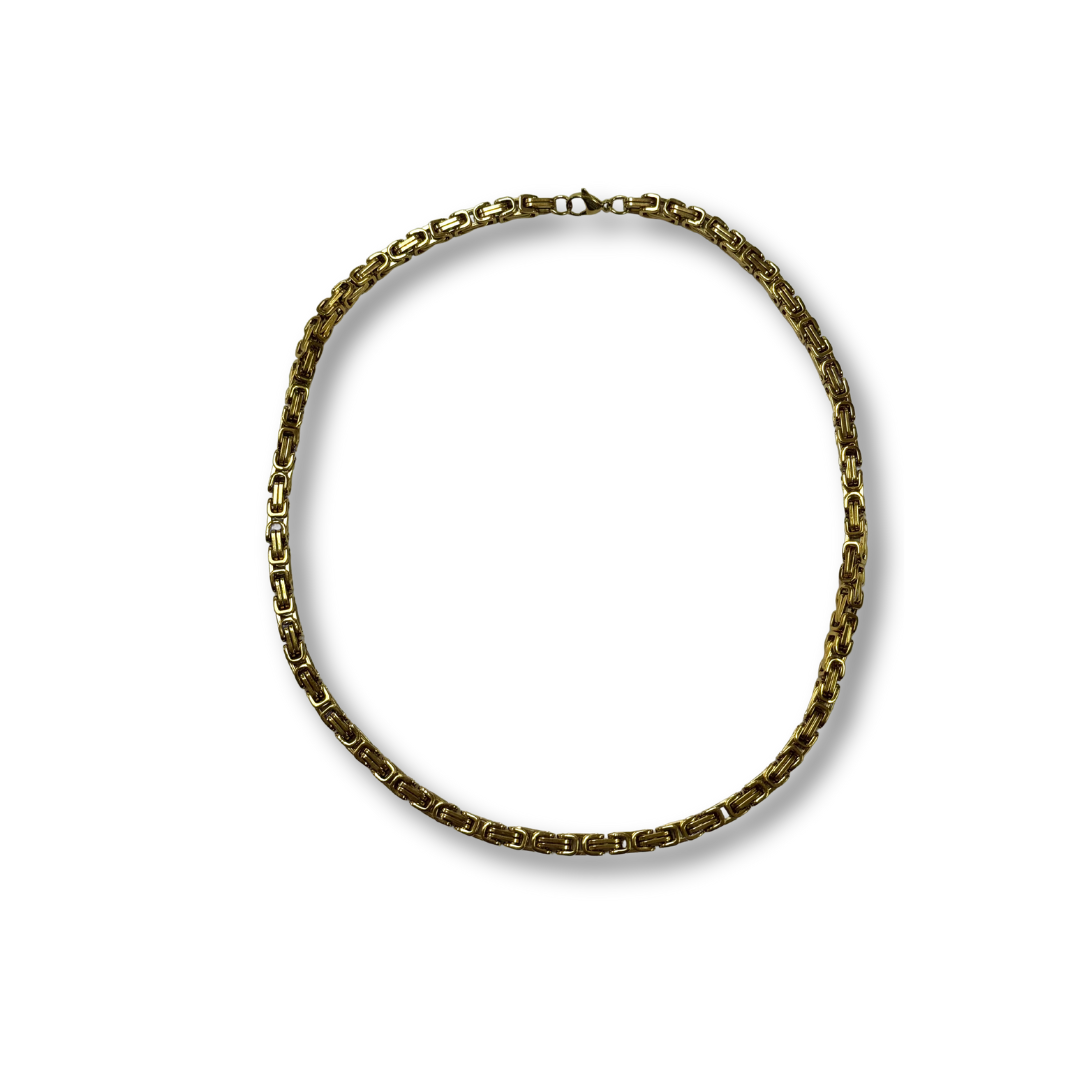 GOSTEEL GOLD STAINLESS STEEL BIZANTIN CHAIN 24'' C012265Z6
