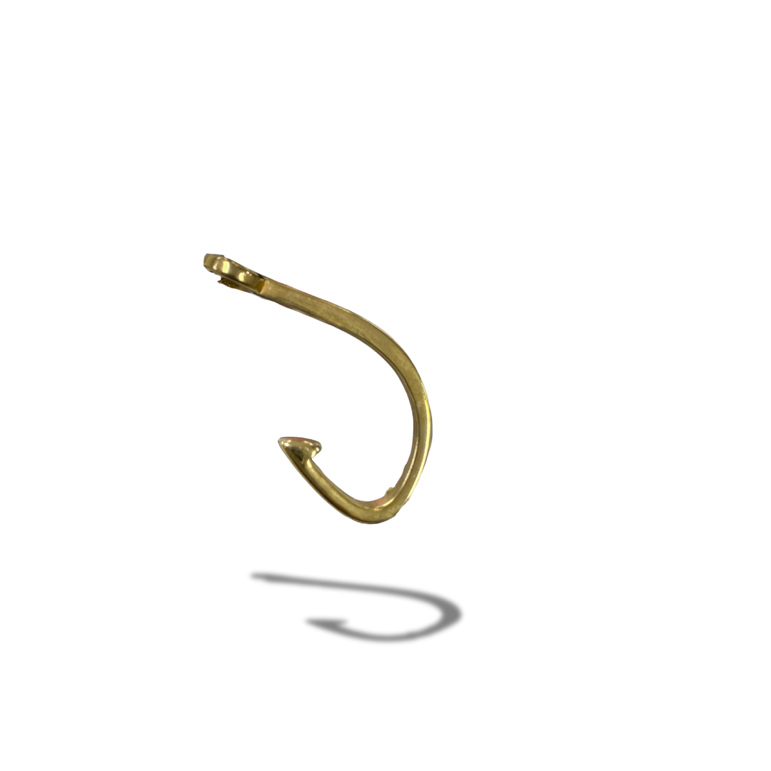 GOSTEEL FISHING HOOK STAINLESS STEEL PENDANT NECKLACE