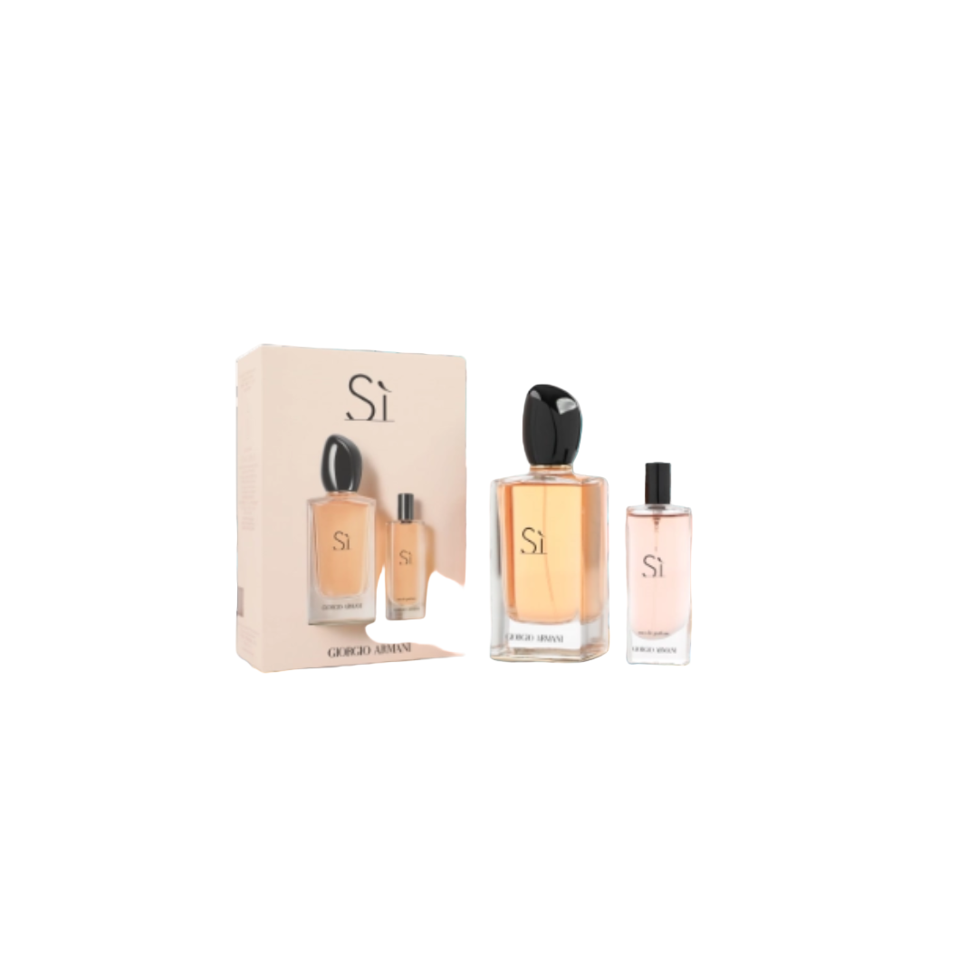SI TRAVEL COLLECTION BY GIORGIO ARMANI 100ML AND 15ML S