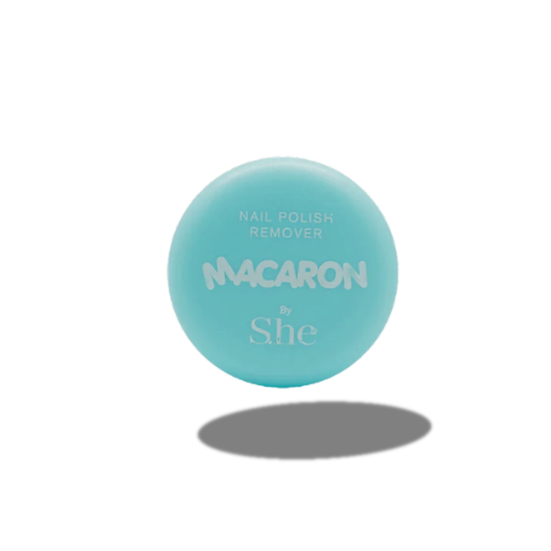 SHE MACARON NAIL POLISH REMOVER PADS BLUE