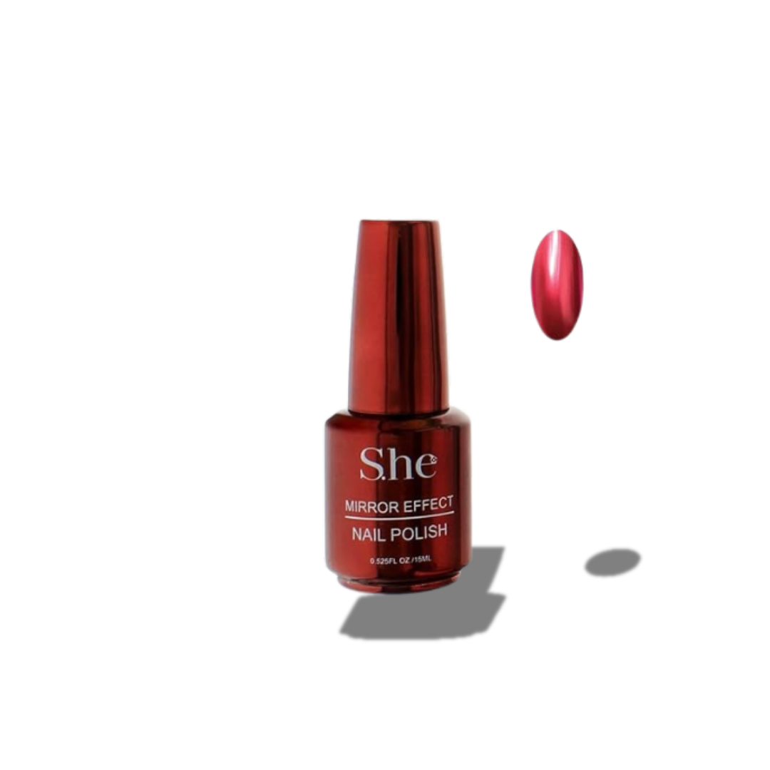 SHE MIRROR EFFECT NAIL POLISH 06 DARK RED