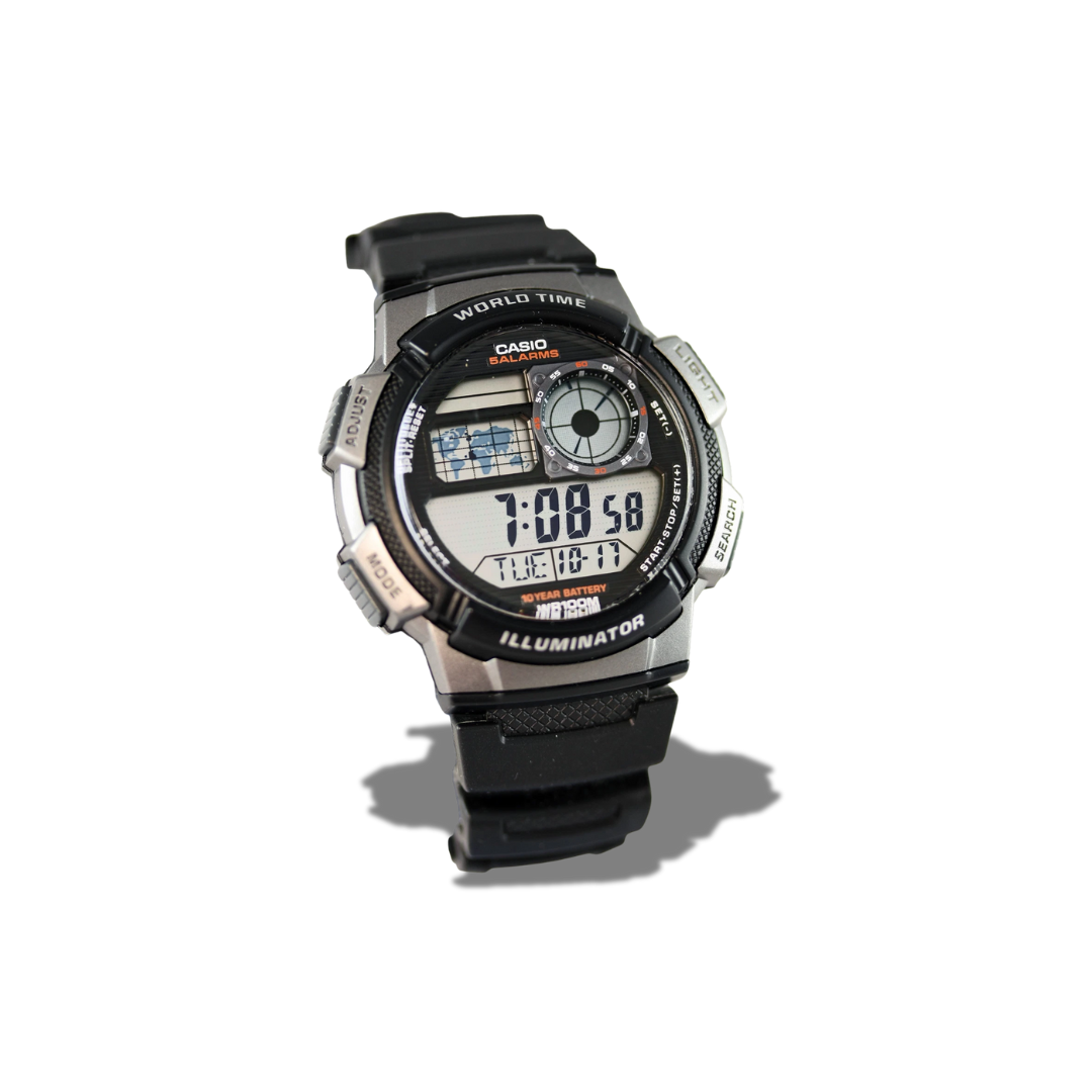 CASIO WATCH AE-1000W-1BVCF BLACK MEN'S WATCH