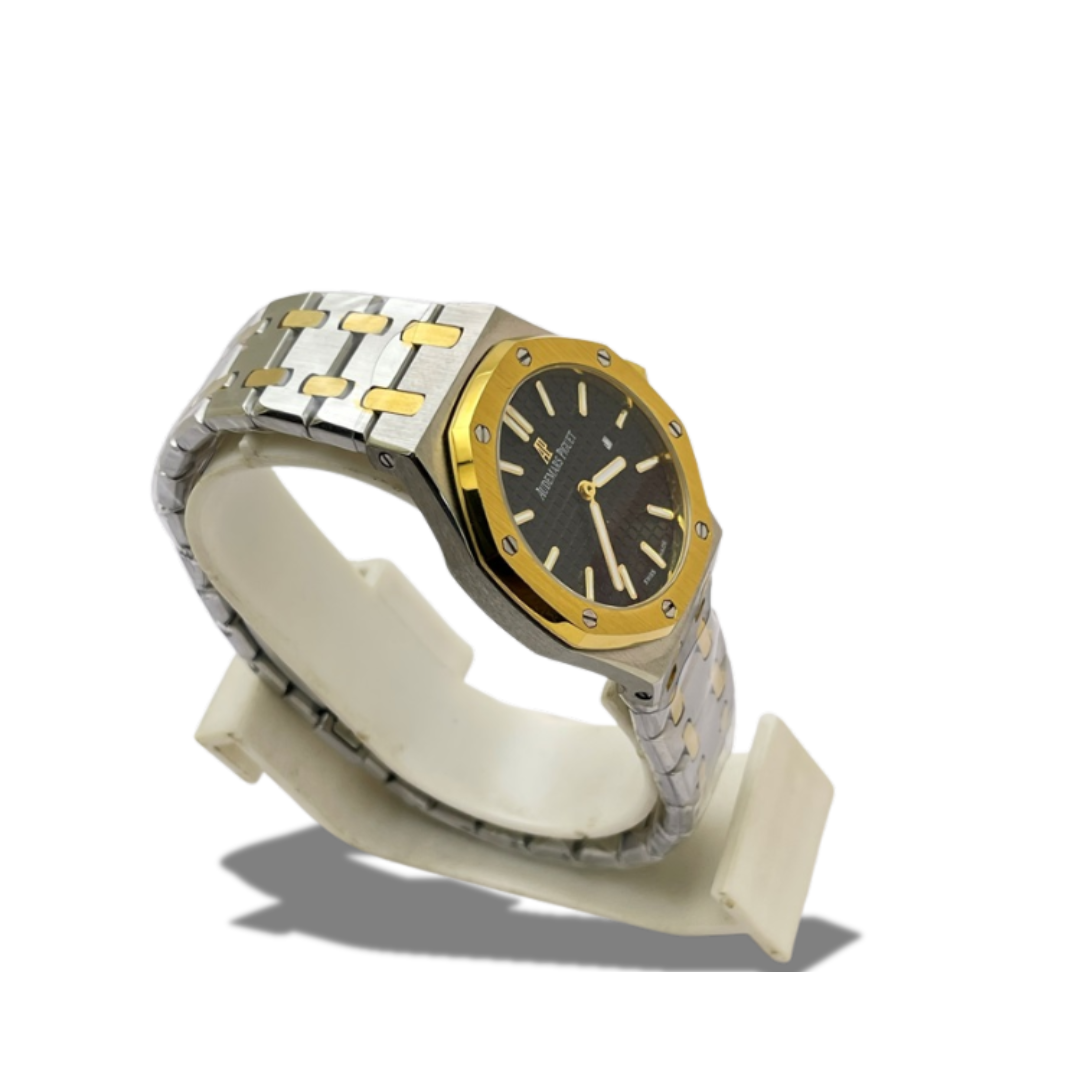 AUDEMARS PIGUET ROYAL OAK BLACK DUAL TONE WATCH