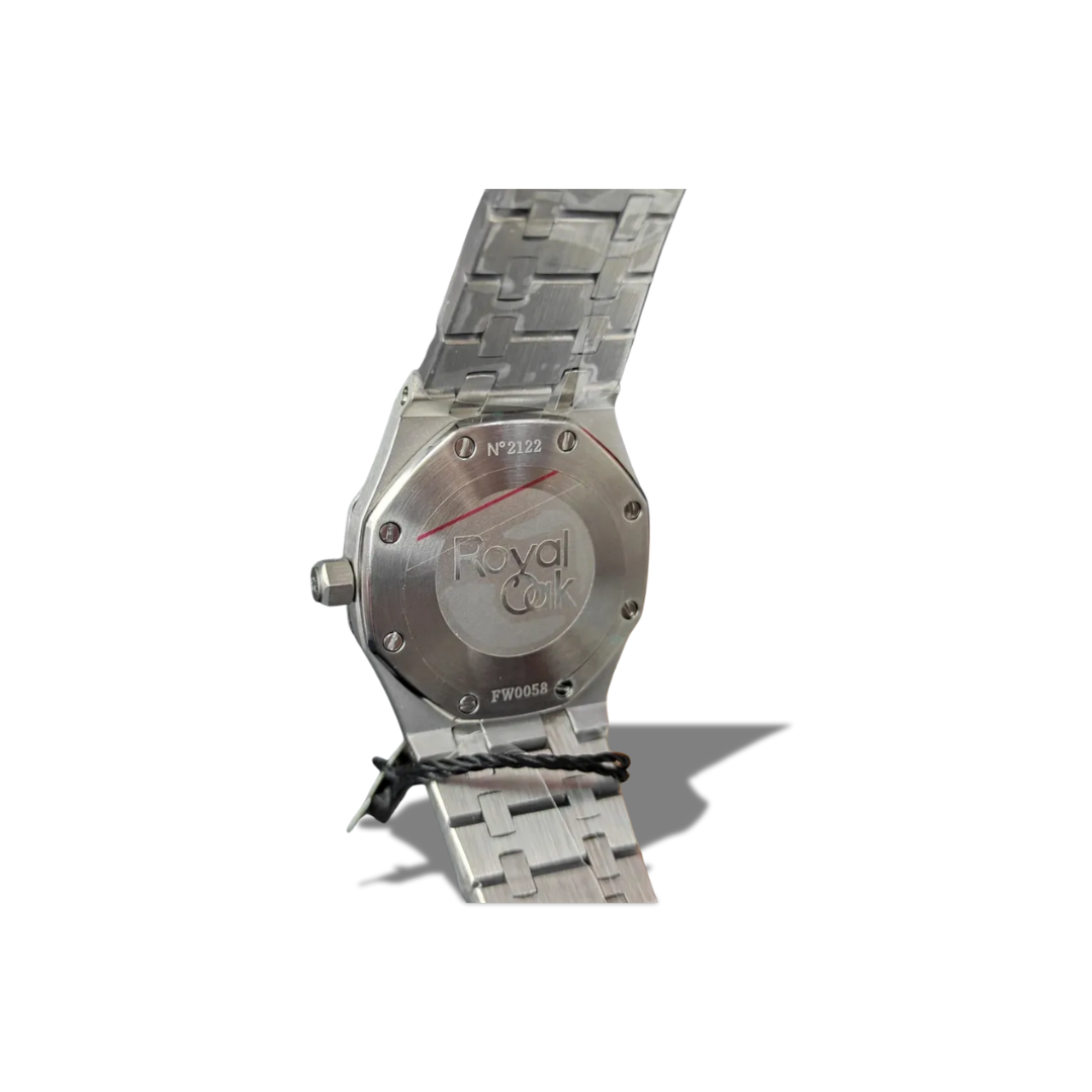 AUDEMARS PIGUET WOMEN'S WATCH SILVER BLACK DIAL