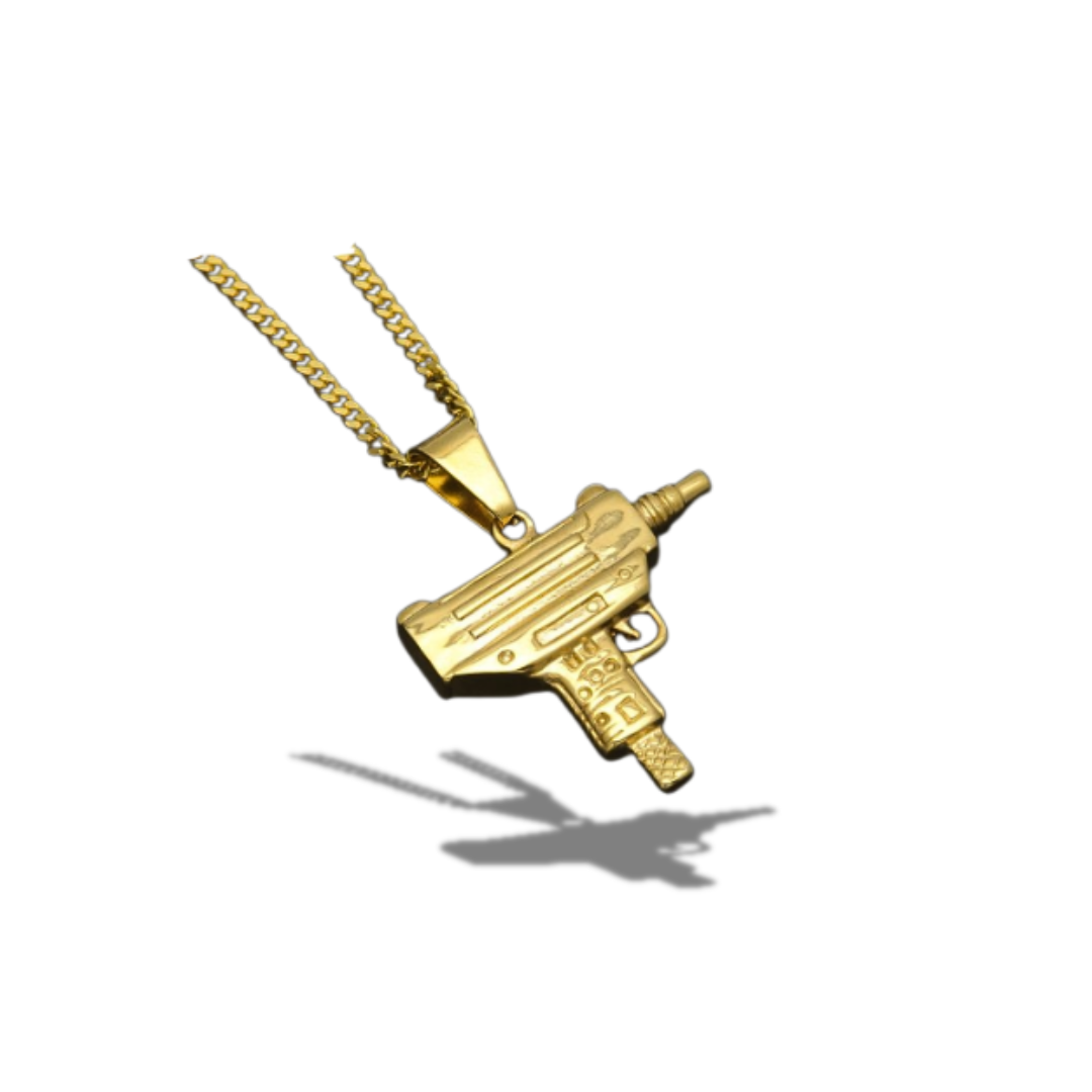 GOSTEEL GUN PENDANT NECKLACE