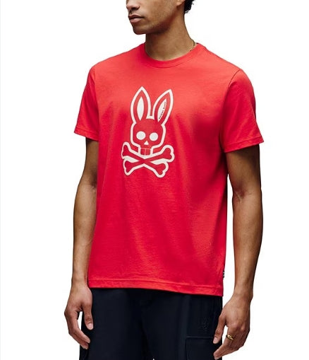 PSYCHO BUNNY RYDER TEE RED MT0200155