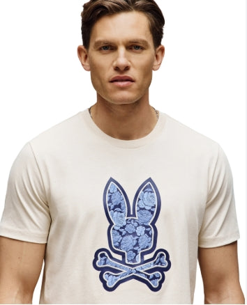 PSYCHO BUNNY AGRAPHIC TEE MT0200101 CREAM