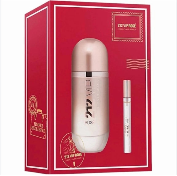 212 VIP ROSE CAROLINA HERRERA 2PC SET FEMME 2.7+10ML