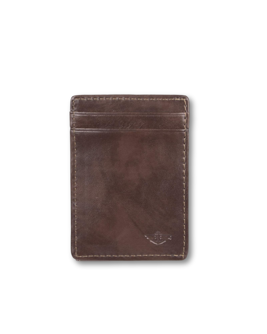 DOCKERS LEATHER FRONT POCKET WALLET 31DK60029 BROWN