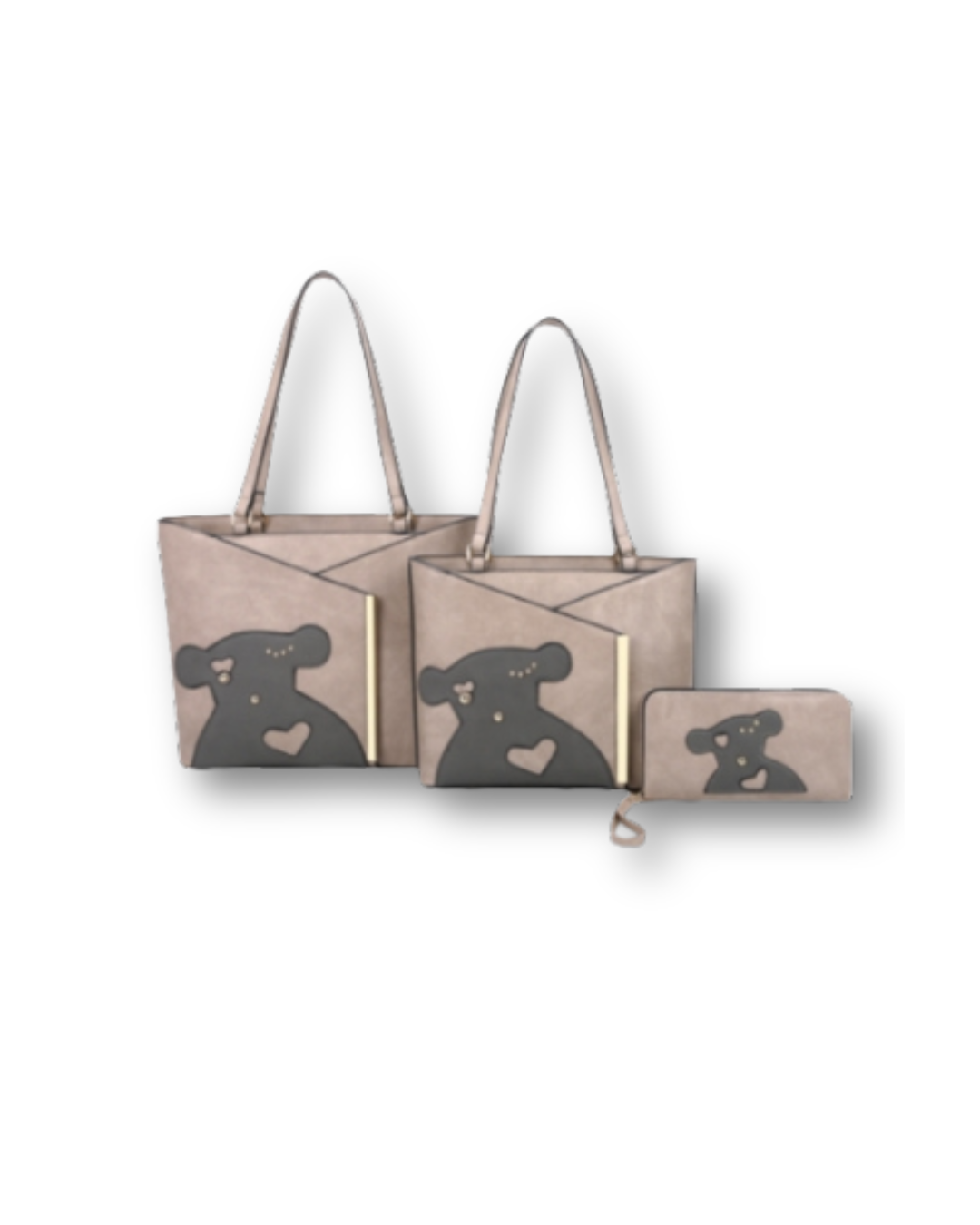 3 IN 1 BEAR BAG XM21149-T3 STONE