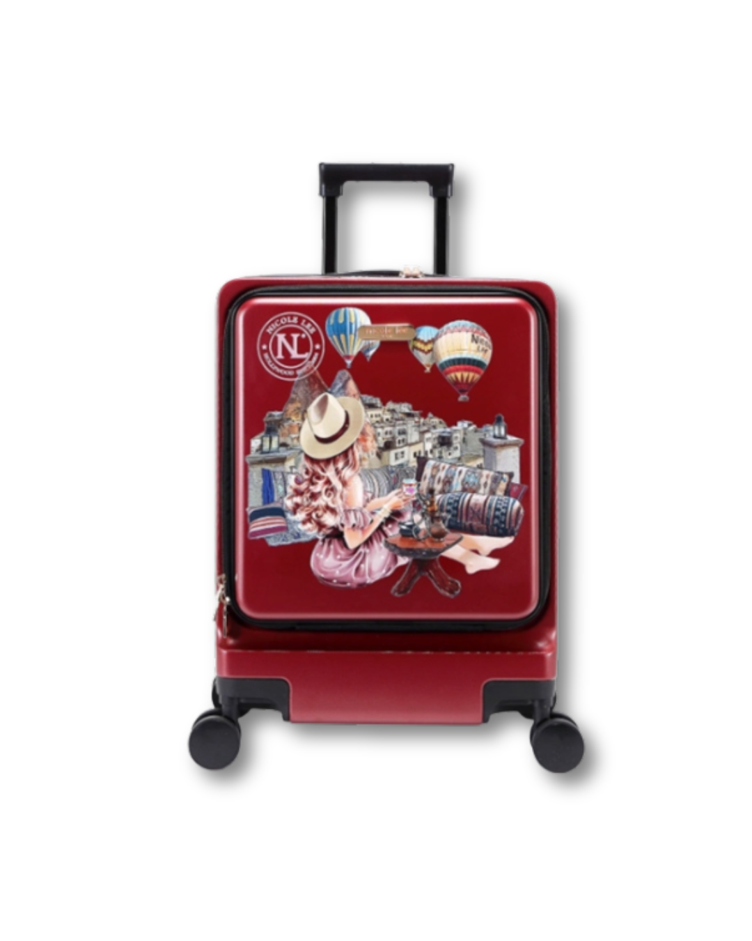 NICOLE LEE HARDSIDE CARRY ON SUITCASE HEAVEN ON EARTH