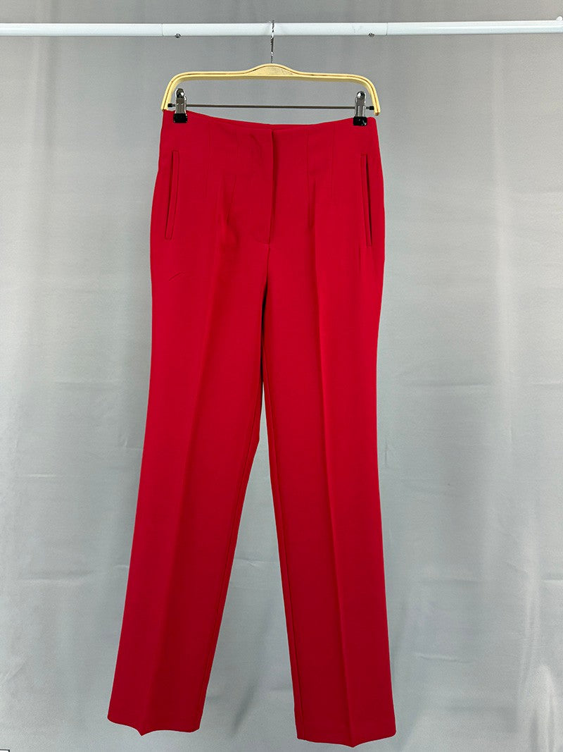 MICHEL SOLID HIGH WAISE LONG PANTS P9417
