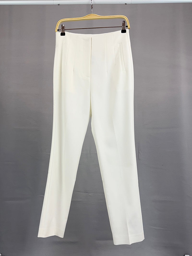 MICHEL SOLID HIGH WAISE LONG PANTS P9417