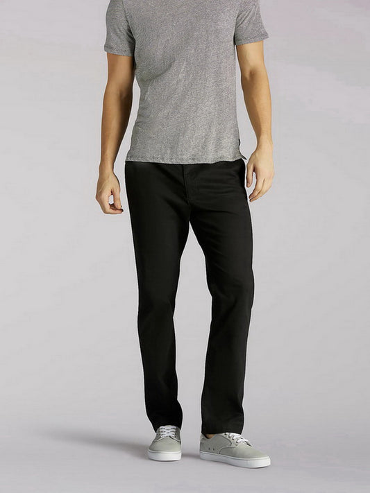 LEE EXTREME MOTION SLIM STRAIGHT PANTS BLACK