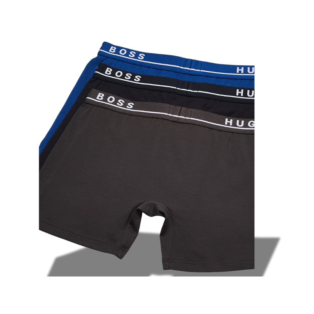 BOSS 3 POWER BOXER BRIEF COTTON STRETCH MIXED COLORS