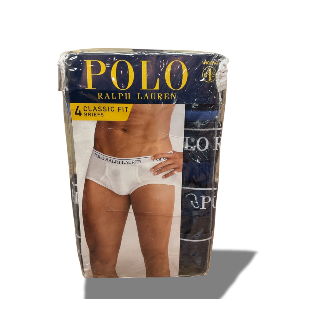 POLO RALPH LAUREN 4 CLASSIC FIT BRIEFS MIXED COLORS