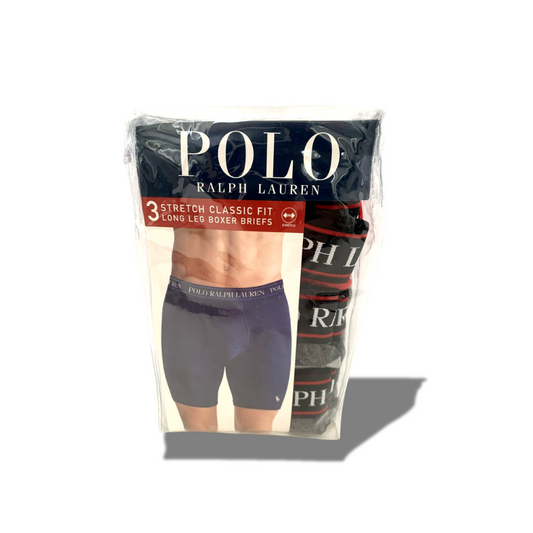 POLO RALPH LAUREN 3 STRETCH CLASSIC FIT BOXER BRIEFS MIXED COLORS