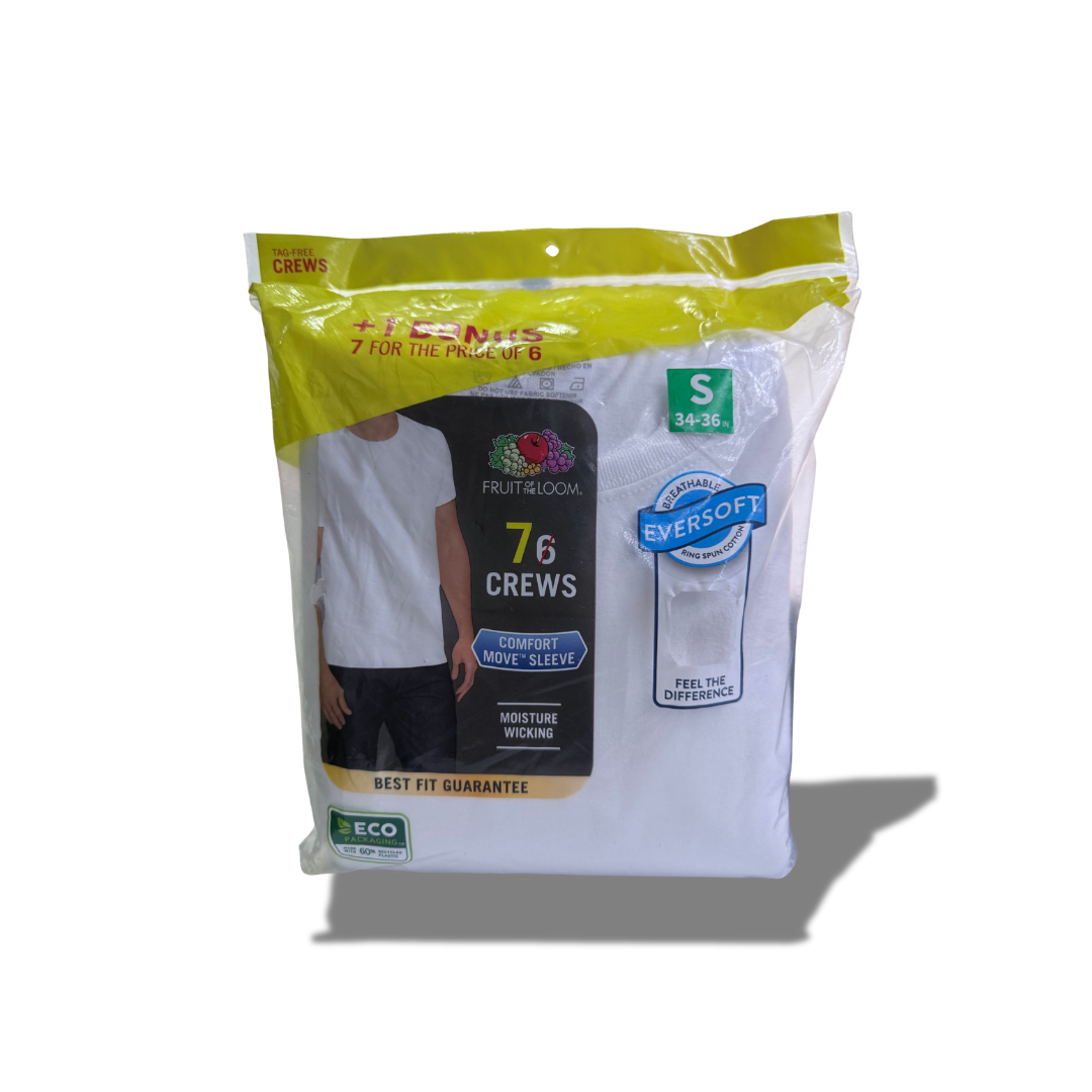 FRUIT OF THE BLOOM TAG-FREE CREWS 7 CREWS