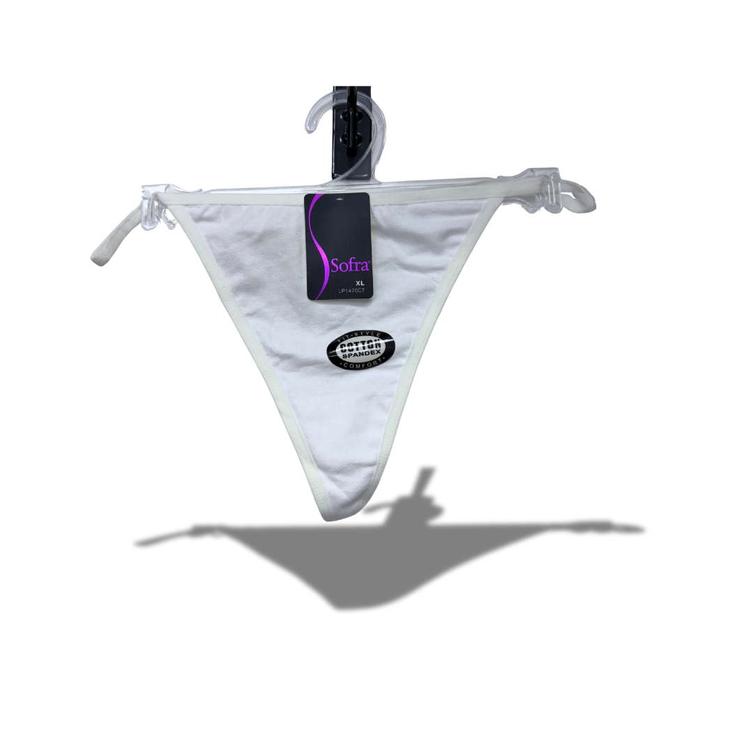 SOFRA UNDERWEAR THONG WHITE FOR WOMEN
