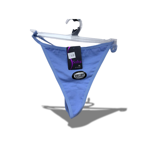 SOFRA UNDERWEAR THONG DARK BLUE FOR WOMEN