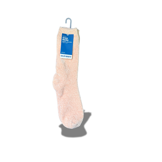 OLD NAVY WOMEN'S CREW SOCKS NUDE ONE SIZE