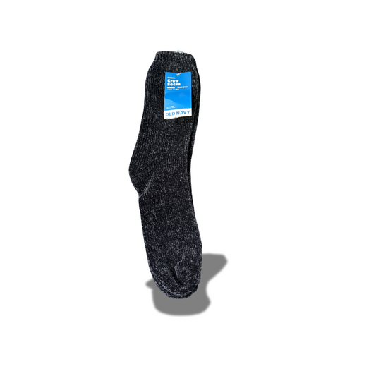 OLD NAVY WOMEN'S CREW SOCKS BLACK ONE SIZE