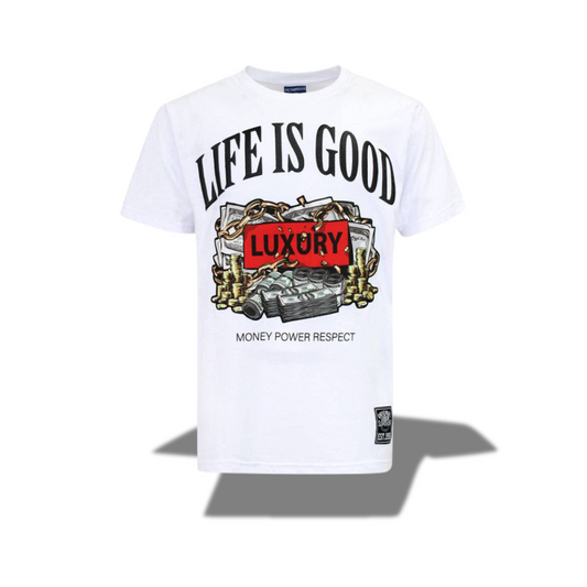 VICTORIOUS FASHION LIFE IS GOOD WHITE T-SHIRT