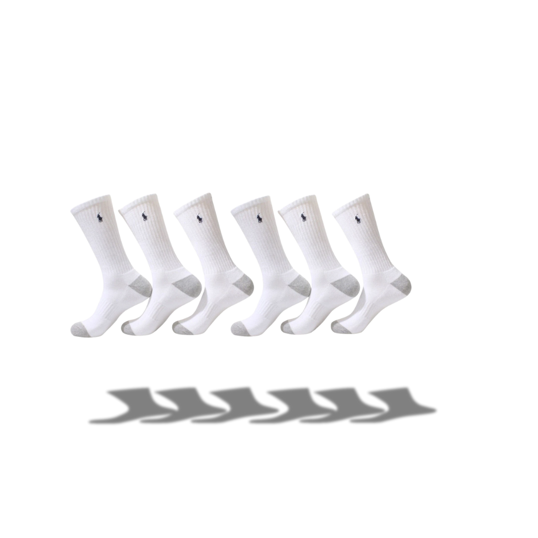 POLO RALPH LAUREN LONG MEN'S SOCKS 6 PAIRS