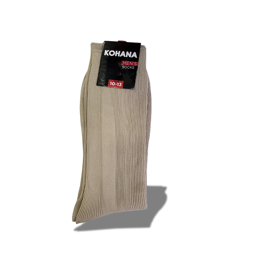 KOHANA MEN'S SOCKS NUDE SIZE 10-13