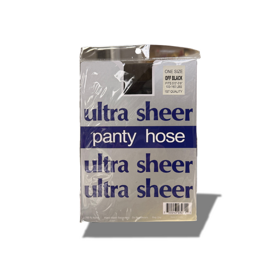 ULTRA SHEER PANTY HOSE ONE SIZE OFF BLACK