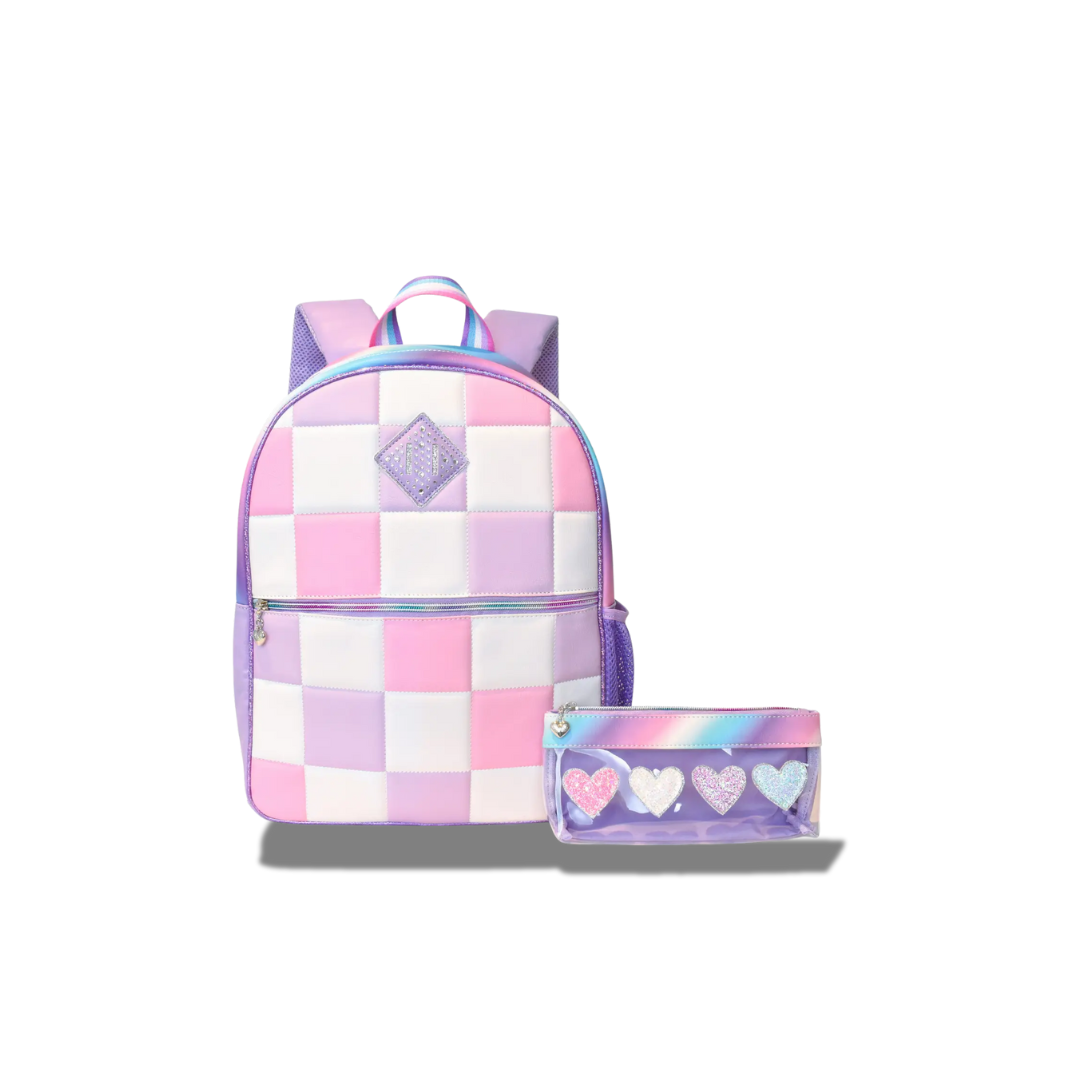 MISS GWENS OMG CHECKERED KIDS BACKPACK BAG