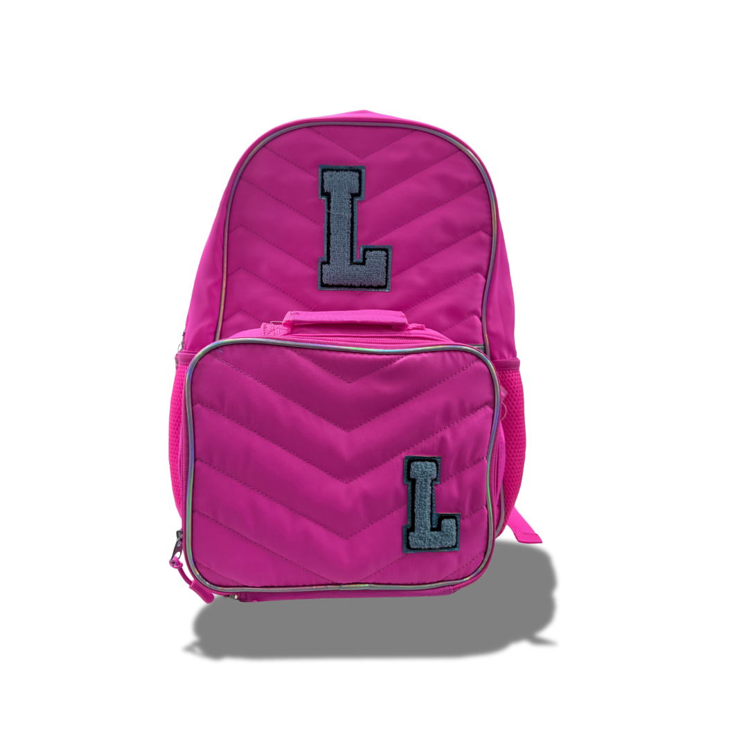 CHASING RAINBOWS 2PC KIDS BACKPACK PINK