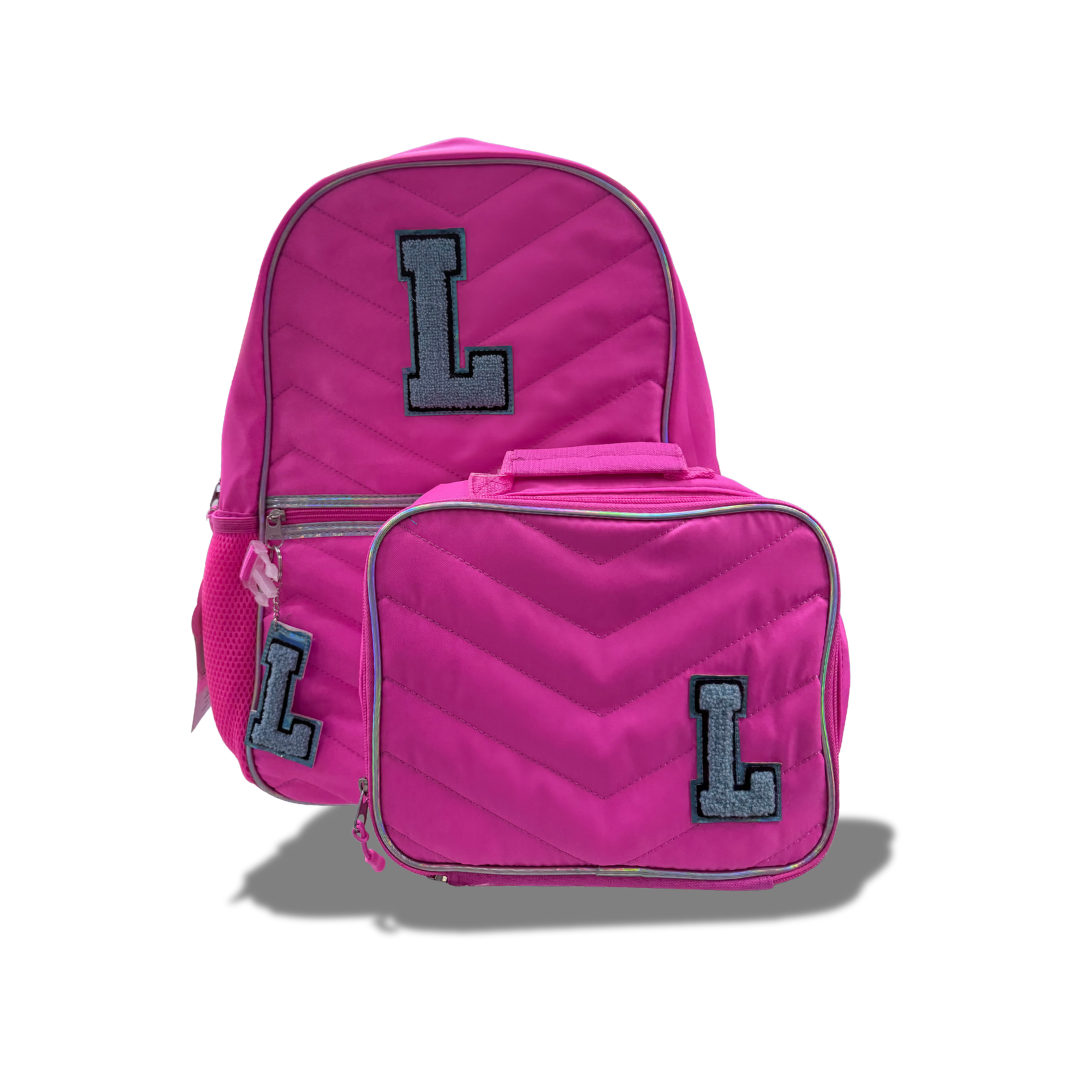 CHASING RAINBOWS 2PC KIDS BACKPACK PINK