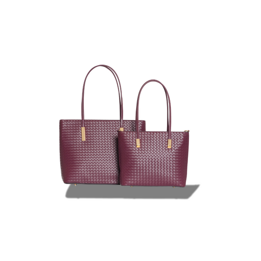 2 IN 1 BAG EL1856 WN TOTE BAG BURGUNDY