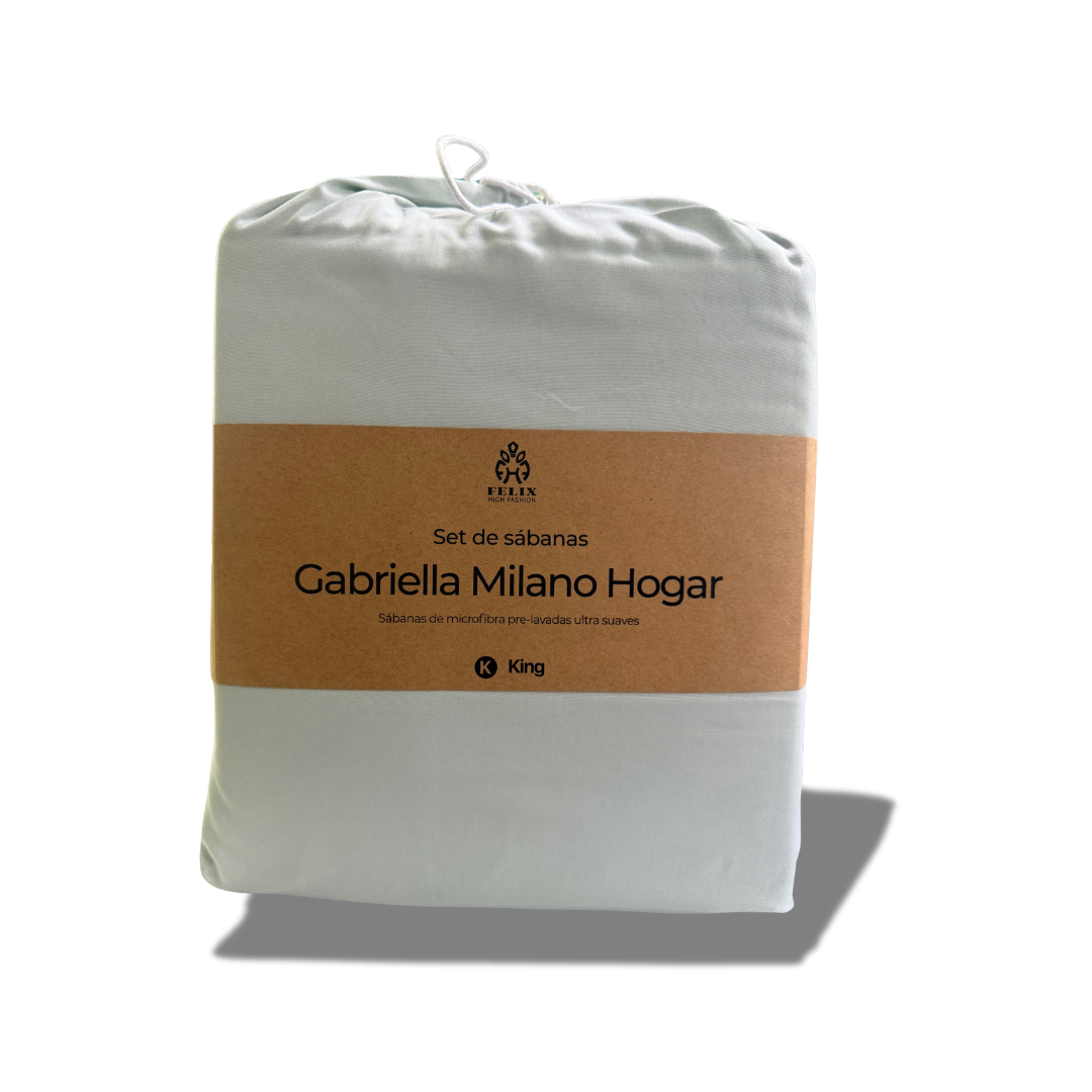 GABRIELLA MILANO HOGAR KING SIZE LIGHT GREEN