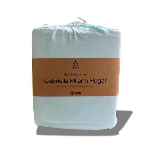 GABRIELLA MILANO HOGAR KING SIZE POWDER BLUE