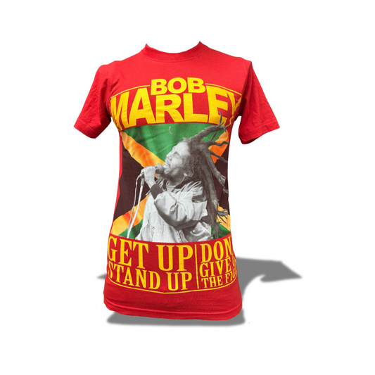 BOB MARLEY RED MENS T SHIRT