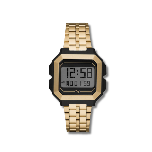 PUMA P5016 REMIX RETRO GOLD GOLD MEN'S WATCH