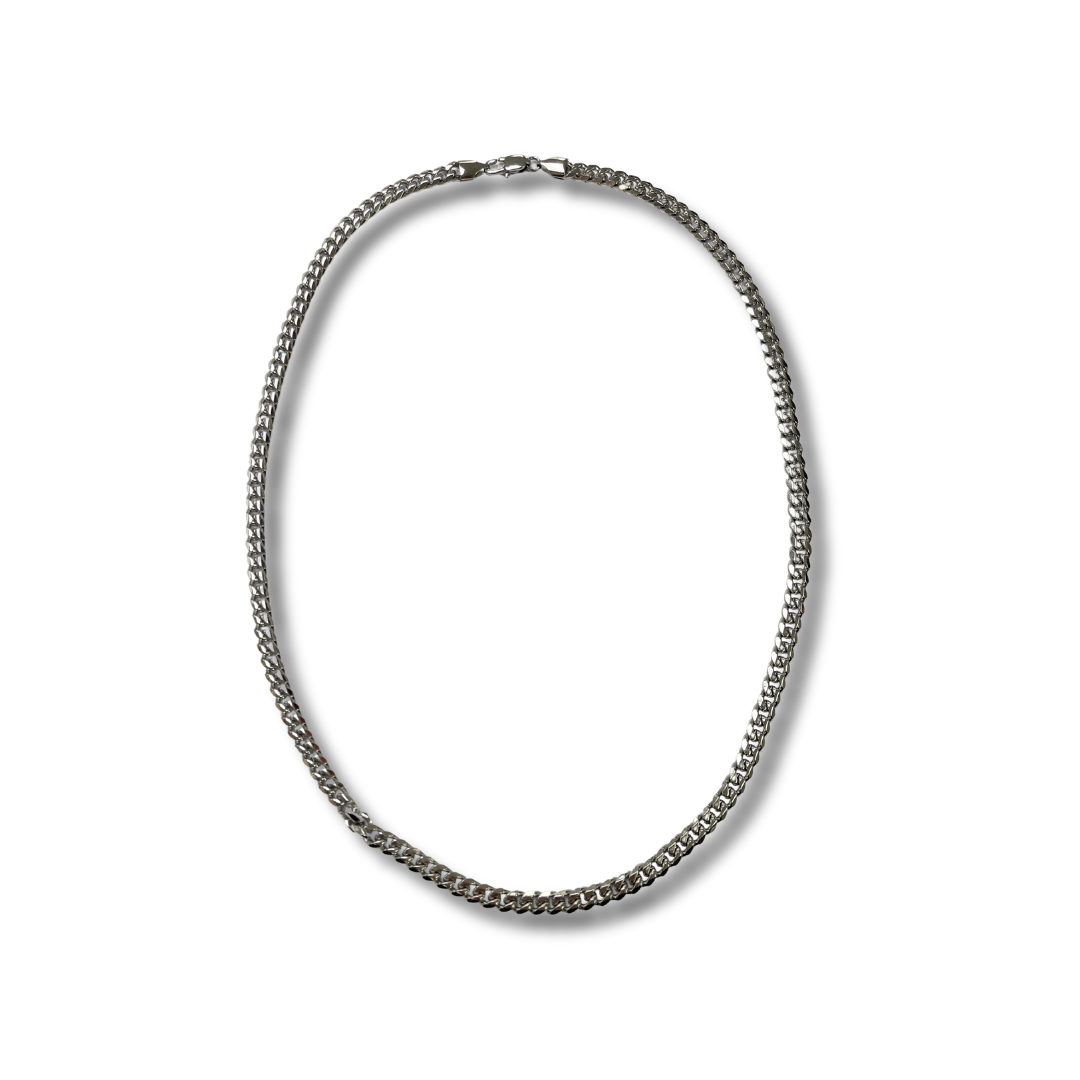 GOSTEEL SILVER STAINLESS STEEL 6MM CUB 24' CHAIN 310C1116